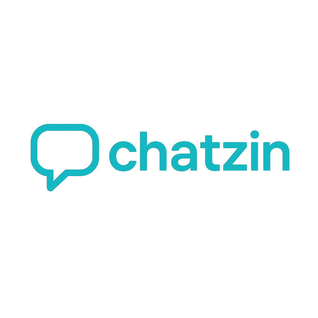Logo do Chatzin, um balão de conversa azul